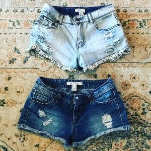 Forever 21 Summer Jean Shorts Bundle